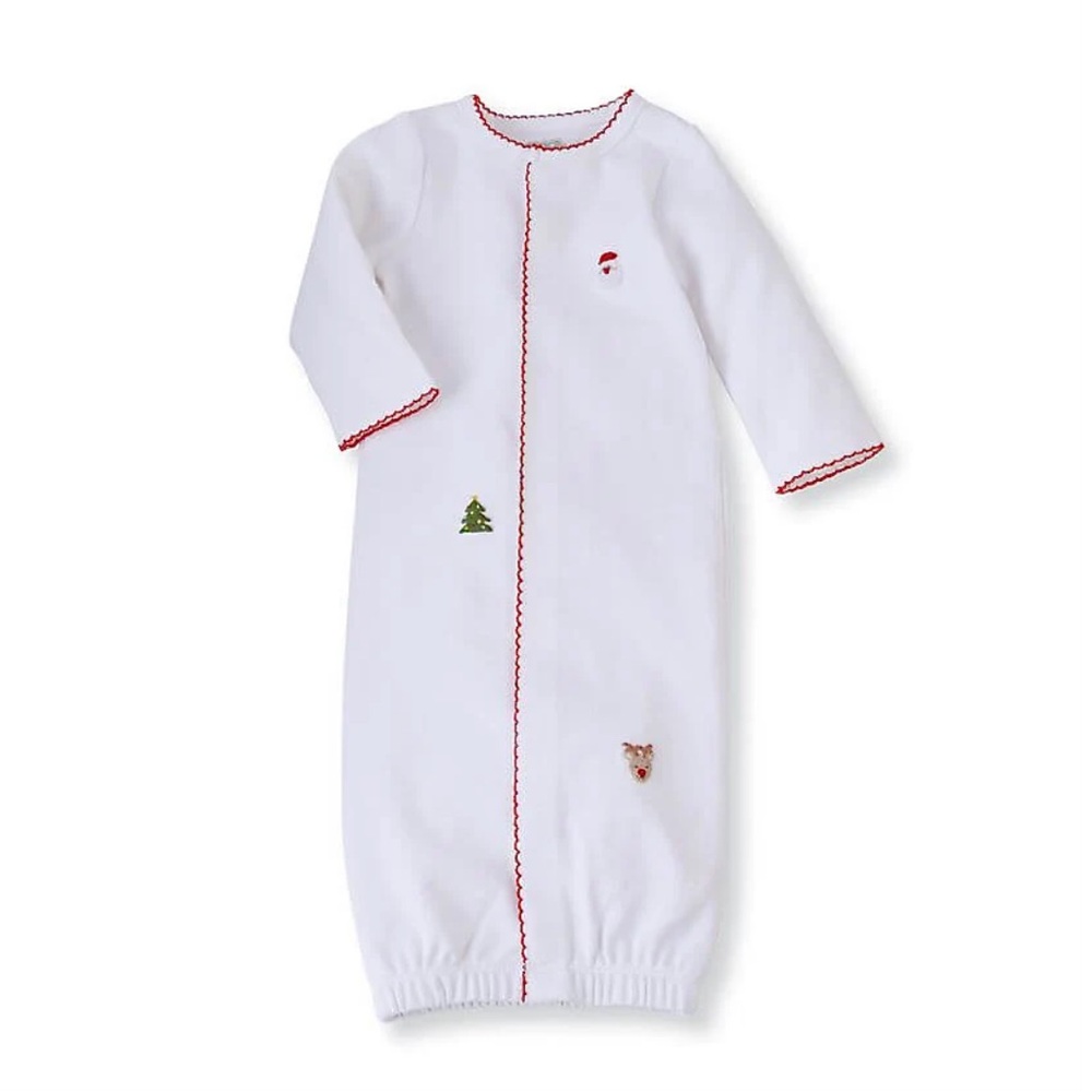 Mudpie White Christmas Knot Gown